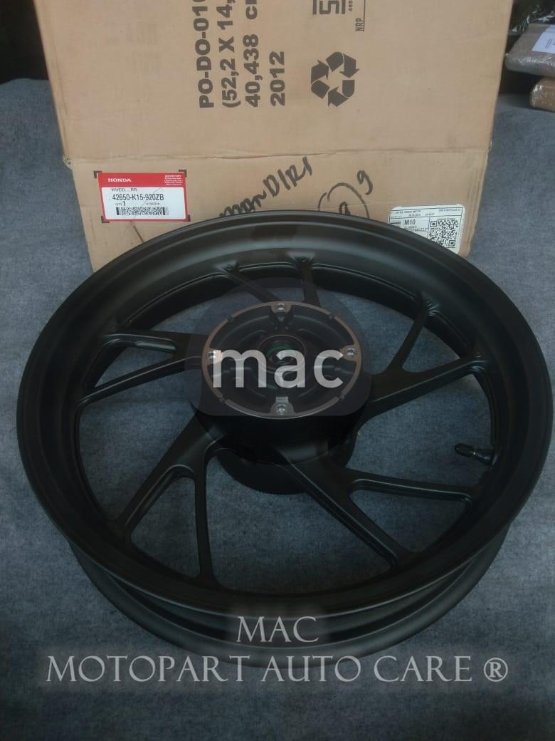 VELG BELAKANG CB150R LED HITAM CW ORI AHM 42650-K15-920ZB