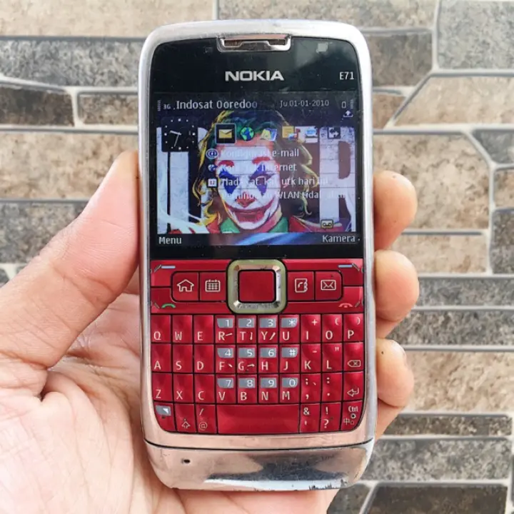 Hp Handphone Nokia E71 Jadul Dengan Spesifikasi Mantul New Refurbish Bergaransi 1 Bulan Internal 110 Mb