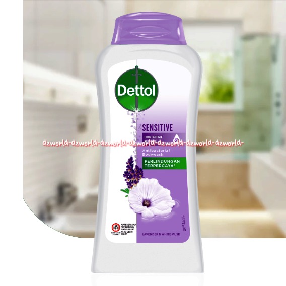 Dettol Sensitive 300ml Body Wash Ungu Anti Bakteri PH Balance Sabun