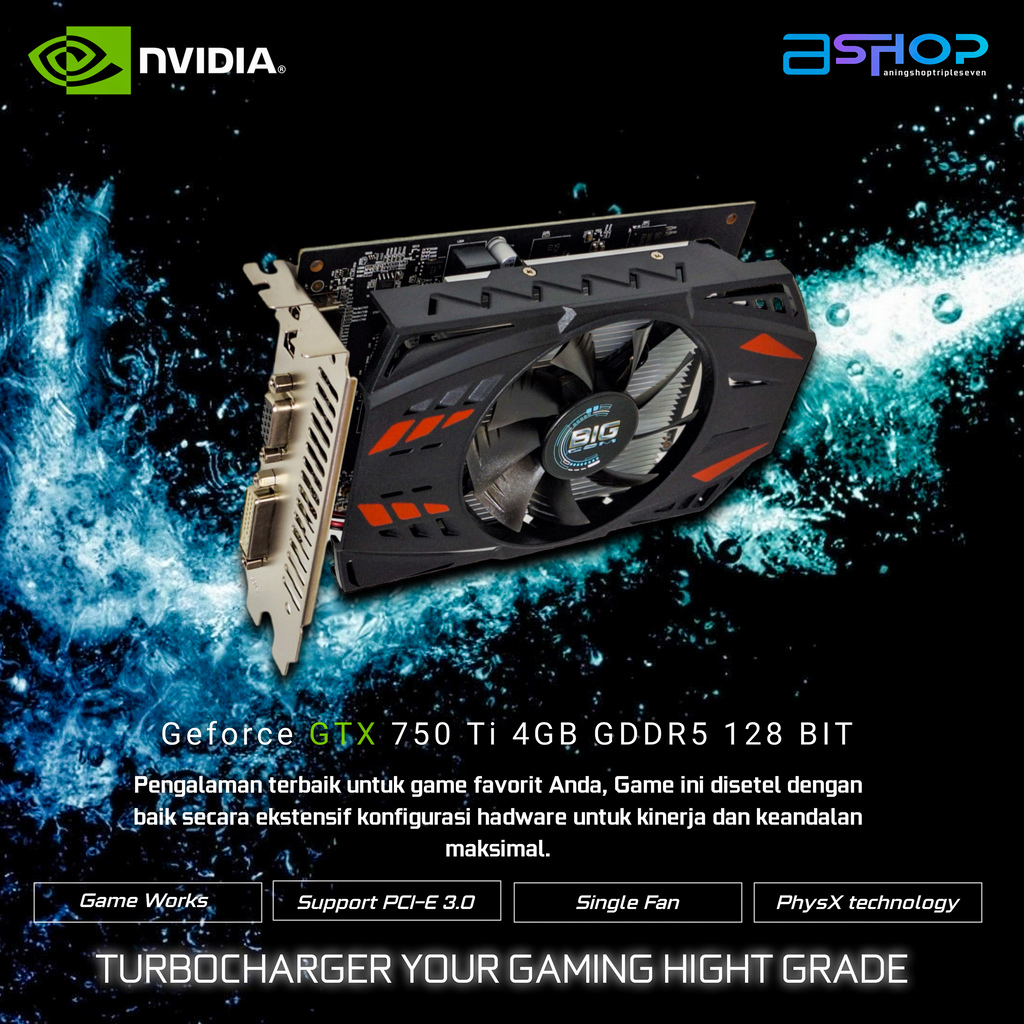 Gigabyte Geforce Gtx 750 Ti 4gb Ddr5 128 Bit Gigabyte Geforce Gtx