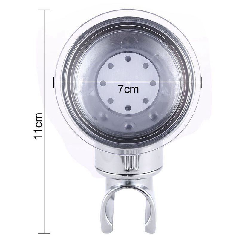 Adjustable Shower Head Holder Bathroom Chrome Wall Mount Strong Suction Handheld Shower Bracket