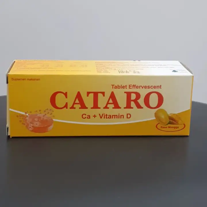 Cataro Effervescent Tablet Isi 10 Kaya Kalsium Dan Vitamin D Lazada Indonesia