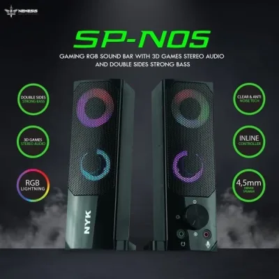 NYK SP N05 / SP-N05 RGB Soundbar Gaming Speaker