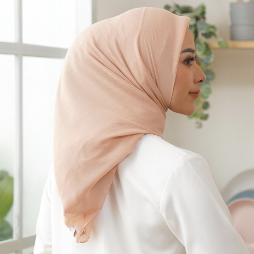 [ Hijabasket ] Alisa Hijab Segiempat Cornskin Premium | Hijab Cornskin Jahit Tepi Rapi 35 Warna Best Seler | Hijab Dailys | Kualitas Premium