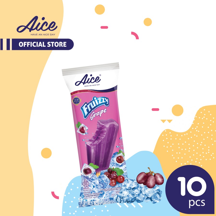Aice Ice Cream Fruizzy Grape 70ml Isi 10pcs Es Krim Lazada Indonesia