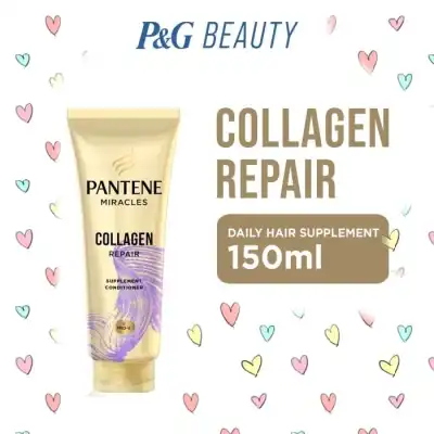 (150collagen) Pantene Conditioner Miracles Collagen Repair Daily Hair Supplement for Damage Care 150ml