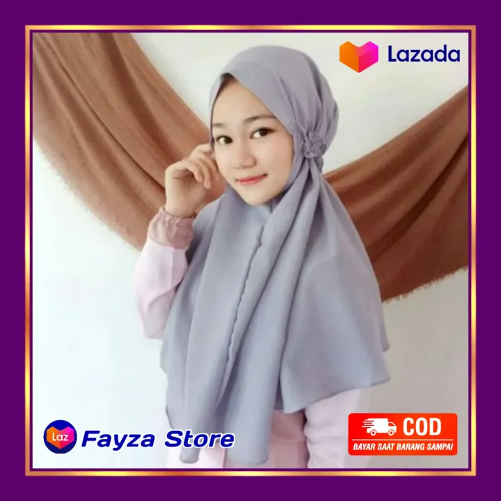 Kerudung Bergo Maryam Model Terbaru Ikat Belakang Lazada Indonesia