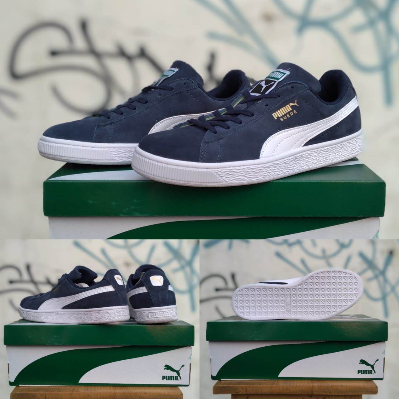 puma suede classic noir