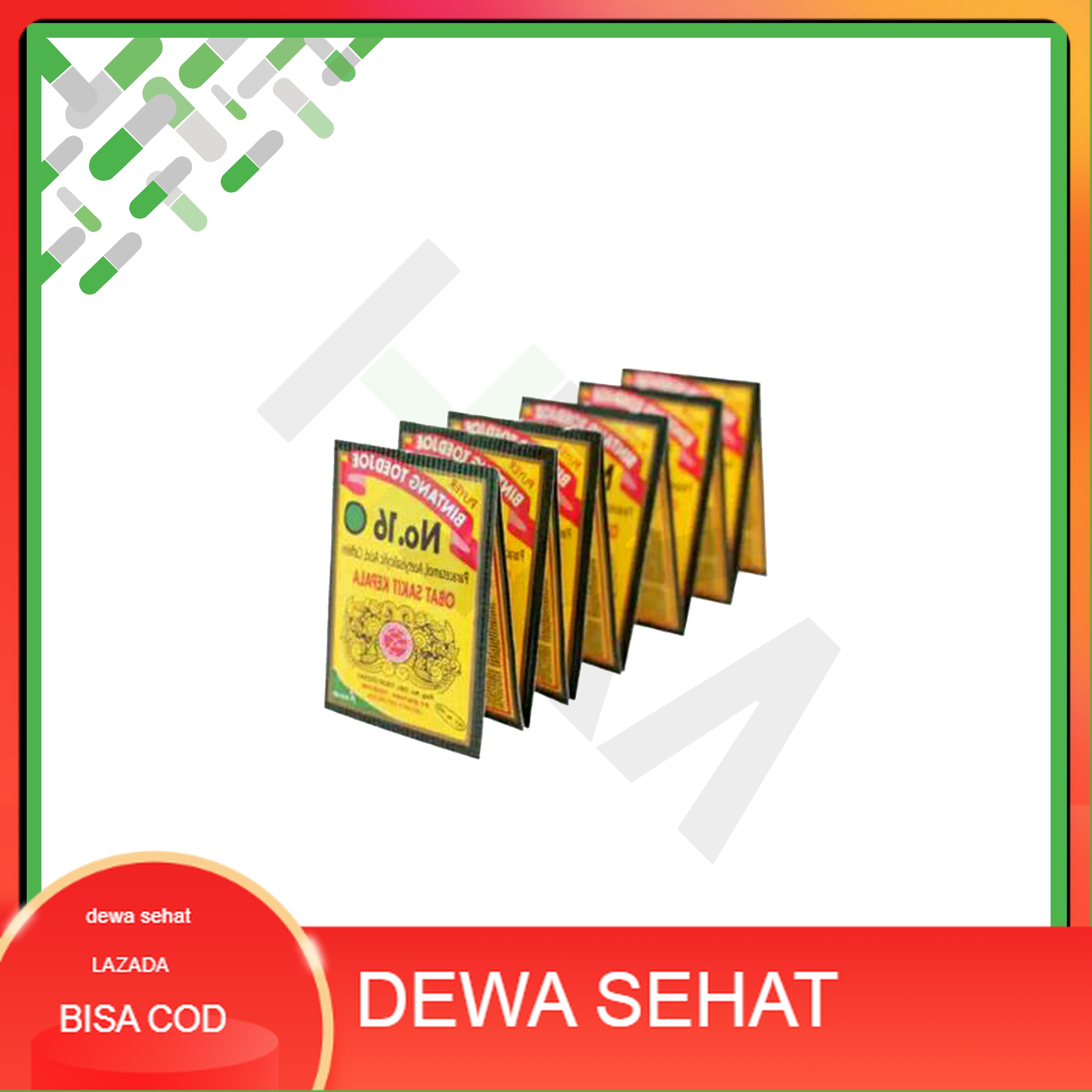 Puyer OSK Bintang 7 Toedjoe No. 16 Lusin isi 12 sachet Sakit Kepala