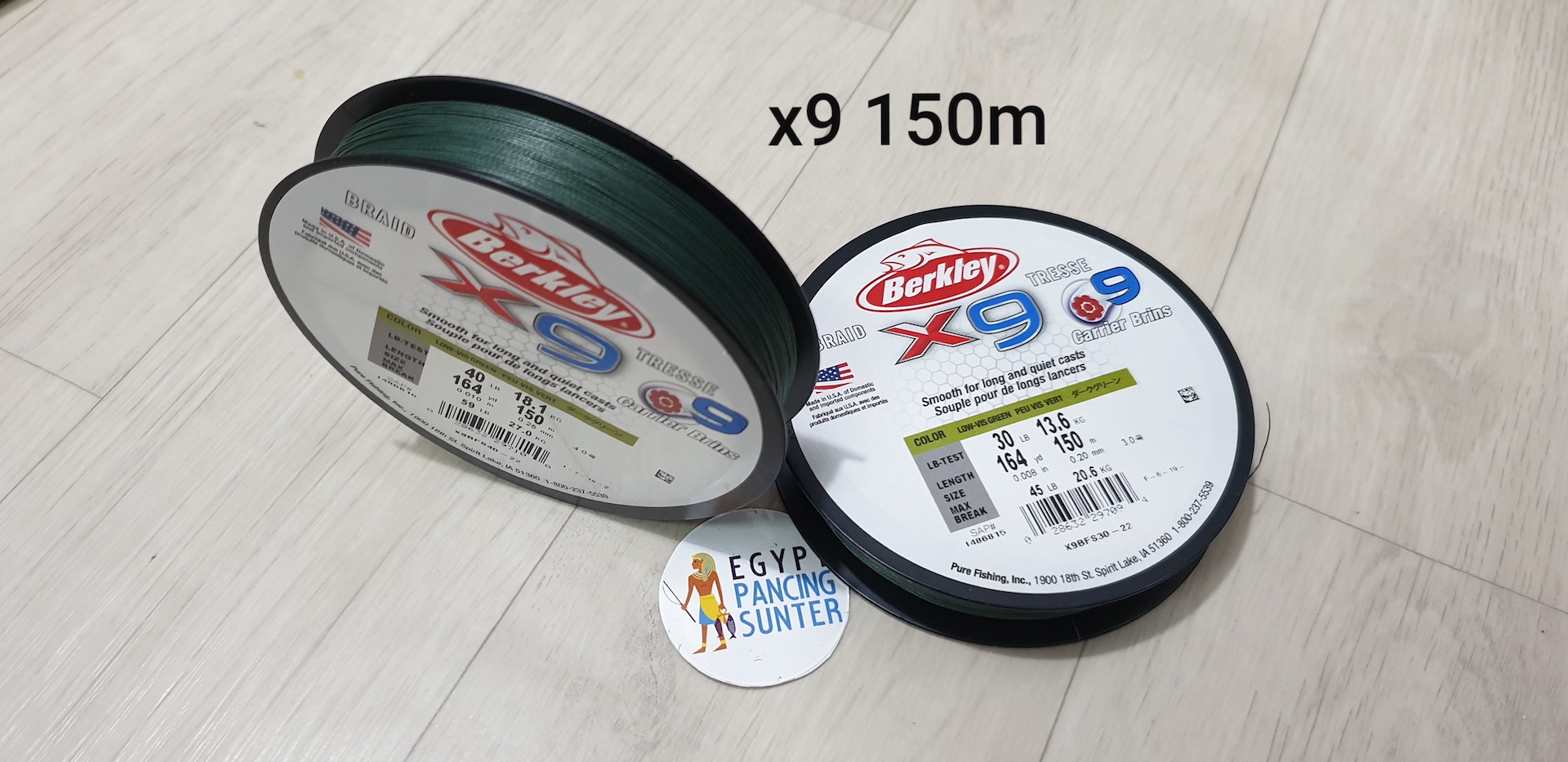 SENAR PANCING BENANG PE MADE IN USA BERKLEY X9 150 METER WARNA LOW 