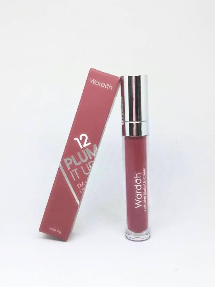 Wardah Exclusive Matte Lip Cream 12 Plum It Up