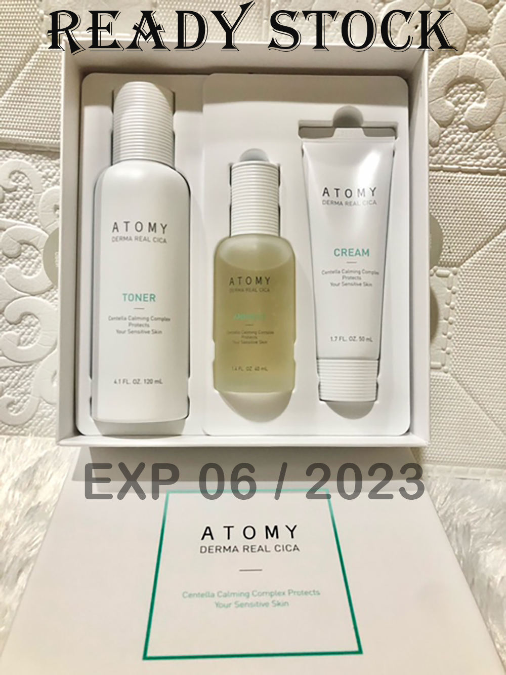ATOMY DERMA REAL CICA SET untuk kulit sensitif Original Lazada