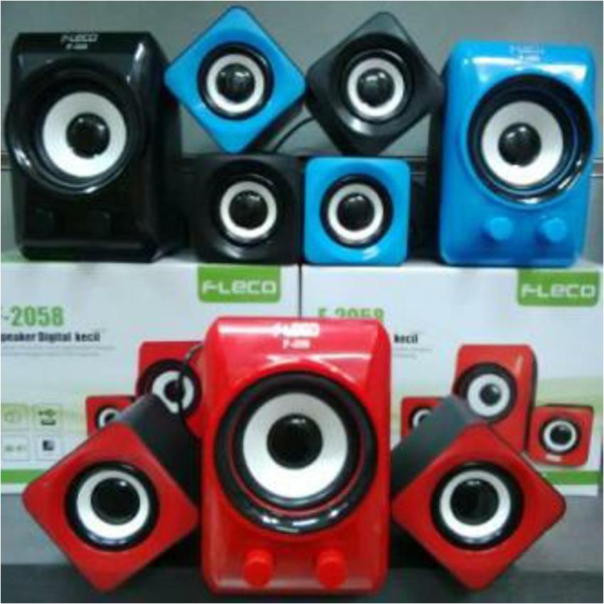 FLECO Speaker Aktif Fleco-F-2058-Speaker Mini Komputer / HP Sound Bass B_Shop