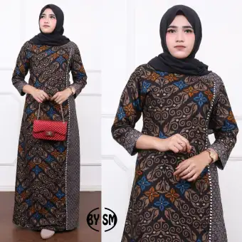 20+ Koleski Terbaru Model Baju Gamis 2019 Batik