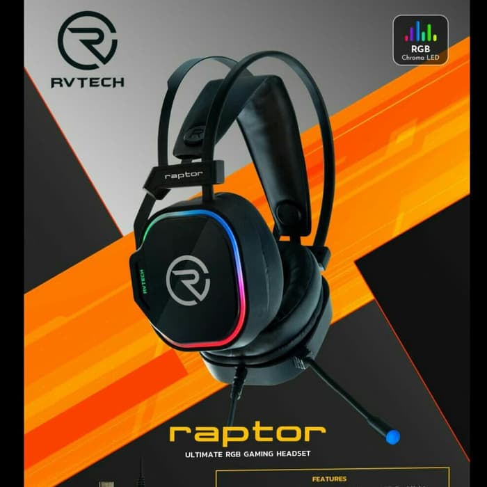 Headset gaming Vibration Rgb. Rvtech 
