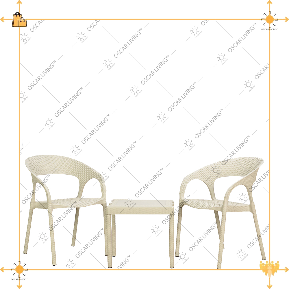 SATU SET MEJA DAN KURSI PLASTIK / CLUB MCBR 1 MEJA TAMU PLASTIK / MEJA