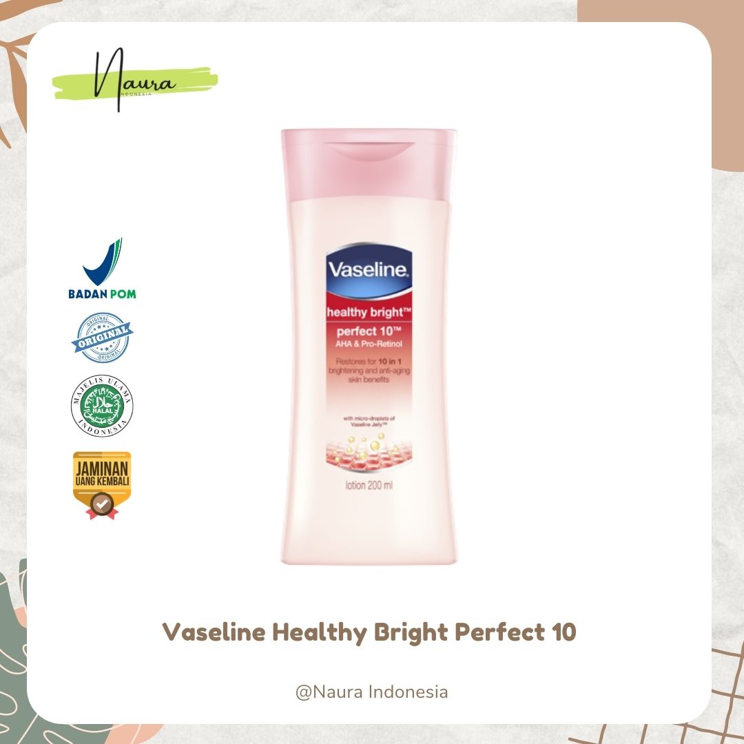 Vaseline Healthy White Perfect 10 Lotion 100ml Lazada Indonesia 9524