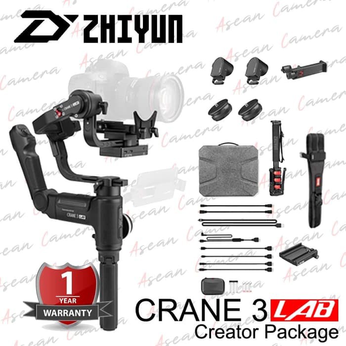 Gimbal Stabilizer Zhiyun Crane 3 LAB Creator Package Dslr
