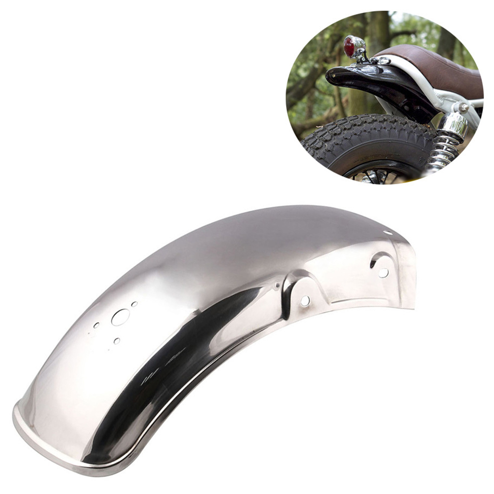 Anyike Universalรถมอเตอร์ไซค์บังโคลนหลังFender Guardstainlessเหล็กทนทานและทนทานSplash SewageทำความสะอาดเหมาะสำหรับSuzuki GN125 / GN250