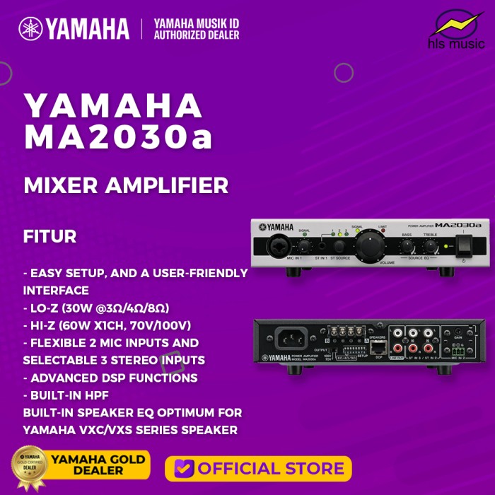 Yamaha MA2030a Mixer Power Amplifier Lazada Indonesia