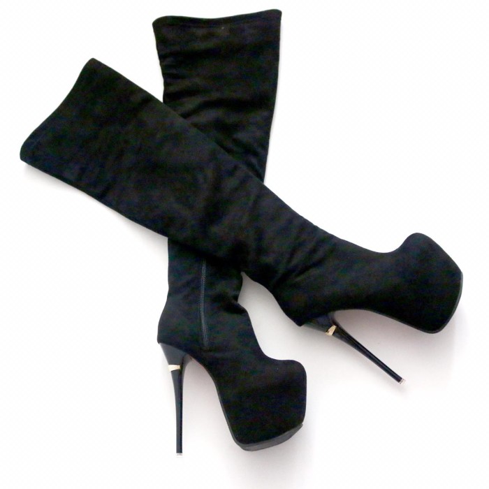 thigh high heel boots