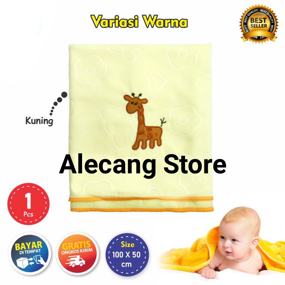 LABELING HANDUK BAYI LEMBUT UK.100X50CM BORDIR / Handuk Bayi Lembut