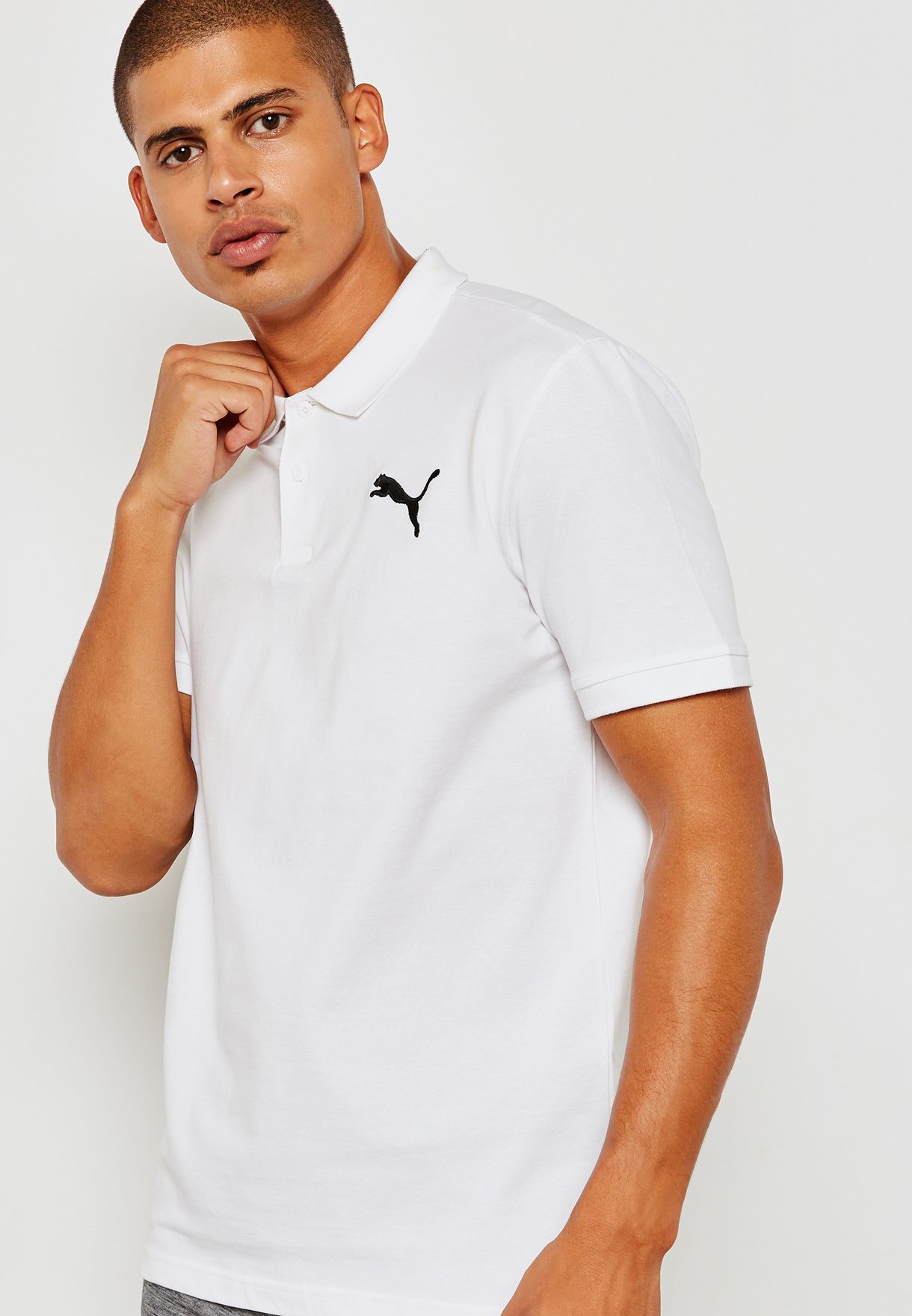 puma white polo