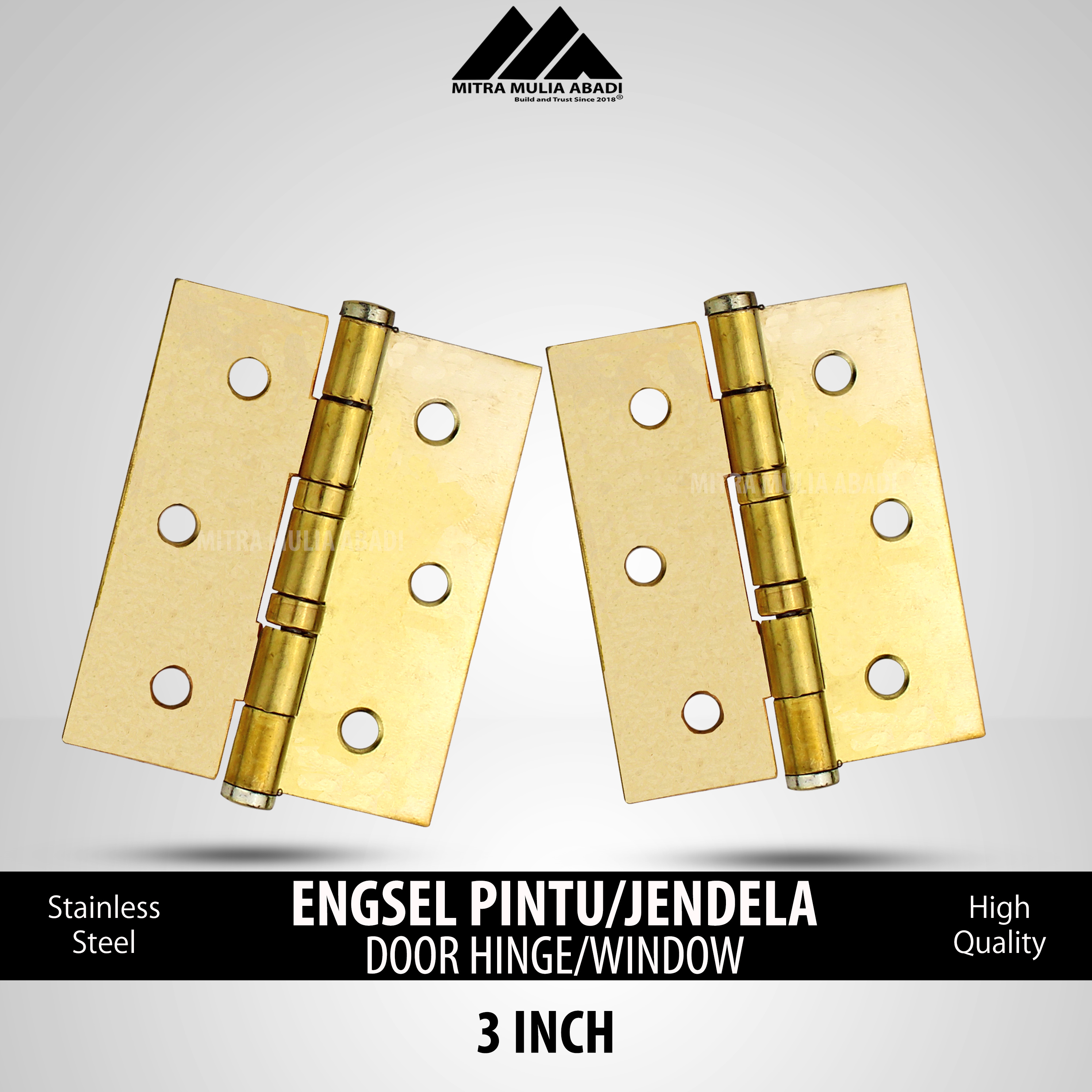 Engsel Gold Pintu Inch Hpp Inci Jendela Tebal Lazada Indonesia