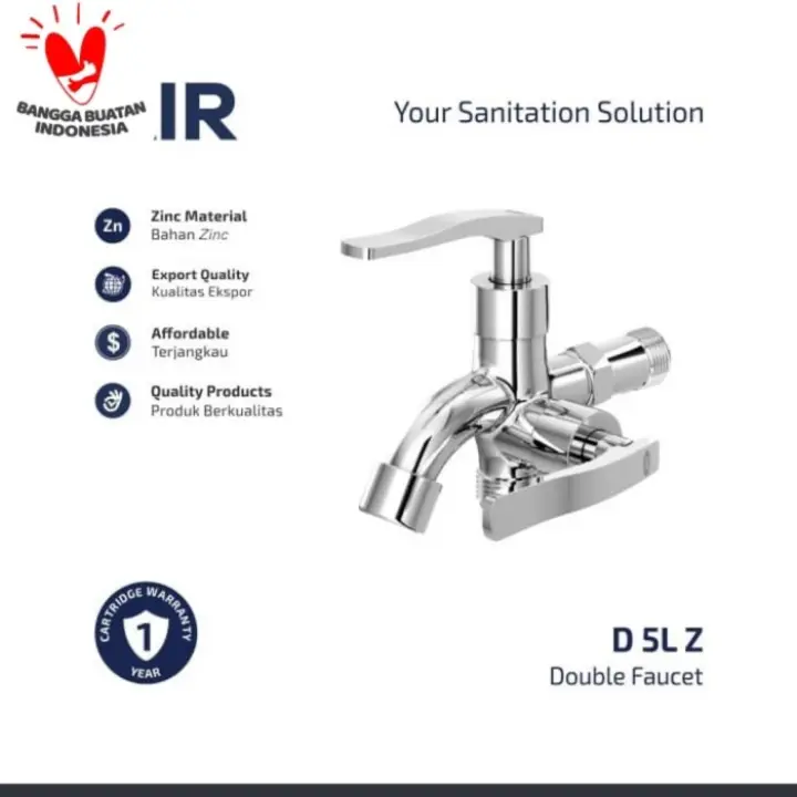 Promo Barang Terbaik Kran Double Untuk Shower Mandi Merk Air D 5 L Z Ukuran 1 2 Tersedia Juga Shower Kamar Mandi Full Set Murah Shower Air Panas Dan Dingin Lazada Indonesia