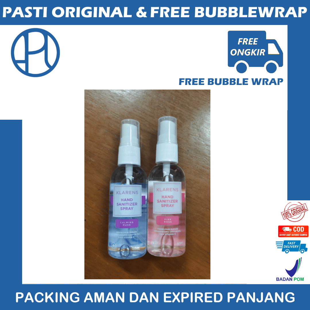KLARENS HAND SANITIZER SPRAY 60ML PINK ROSE Lazada Indonesia