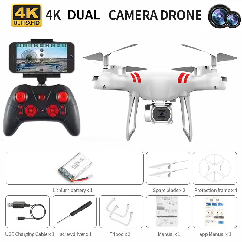 Mini Drone KY101 Drone 4K Dual Profesional HD Aerial Kamera RC FPV