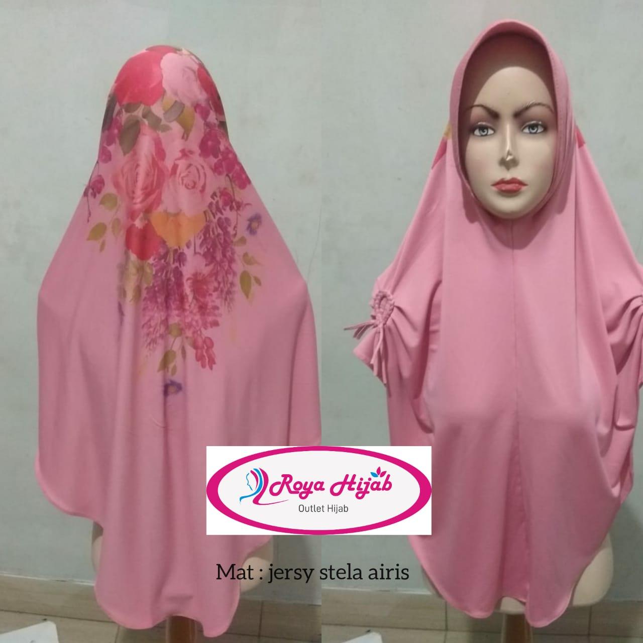 Hijab Khimar Printing Jilbab Khimar Syari Printing Kerudung Khimar Syari Printing model 2019 BISA COD