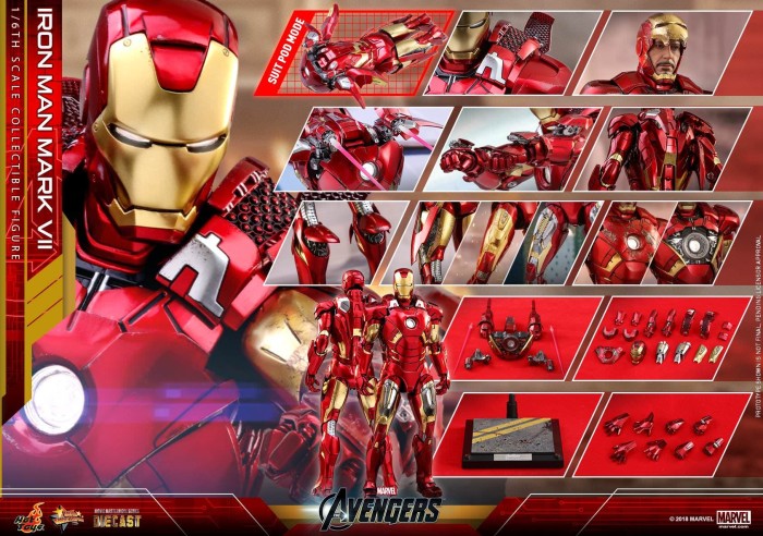 Hot Toys Iron Man Mark Ironman Mk Diecast Avengers MMS 500