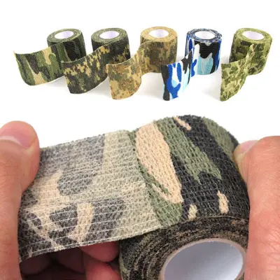 Waterproof Camo Wraps Hiking Camping Camouflage Tape Bicycle Sticker