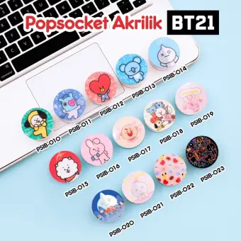 Pop Socket Handphone Akrilik Phone Holder Stand Hp Phone Grip Bt21 Bts Kpop Popsocket Karakter Lucu Murah Popsoket Hp Lazada Indonesia