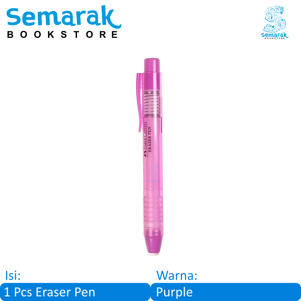 Faber Castell Radierstift Eraser Pen Penghapus karet Green / Blue