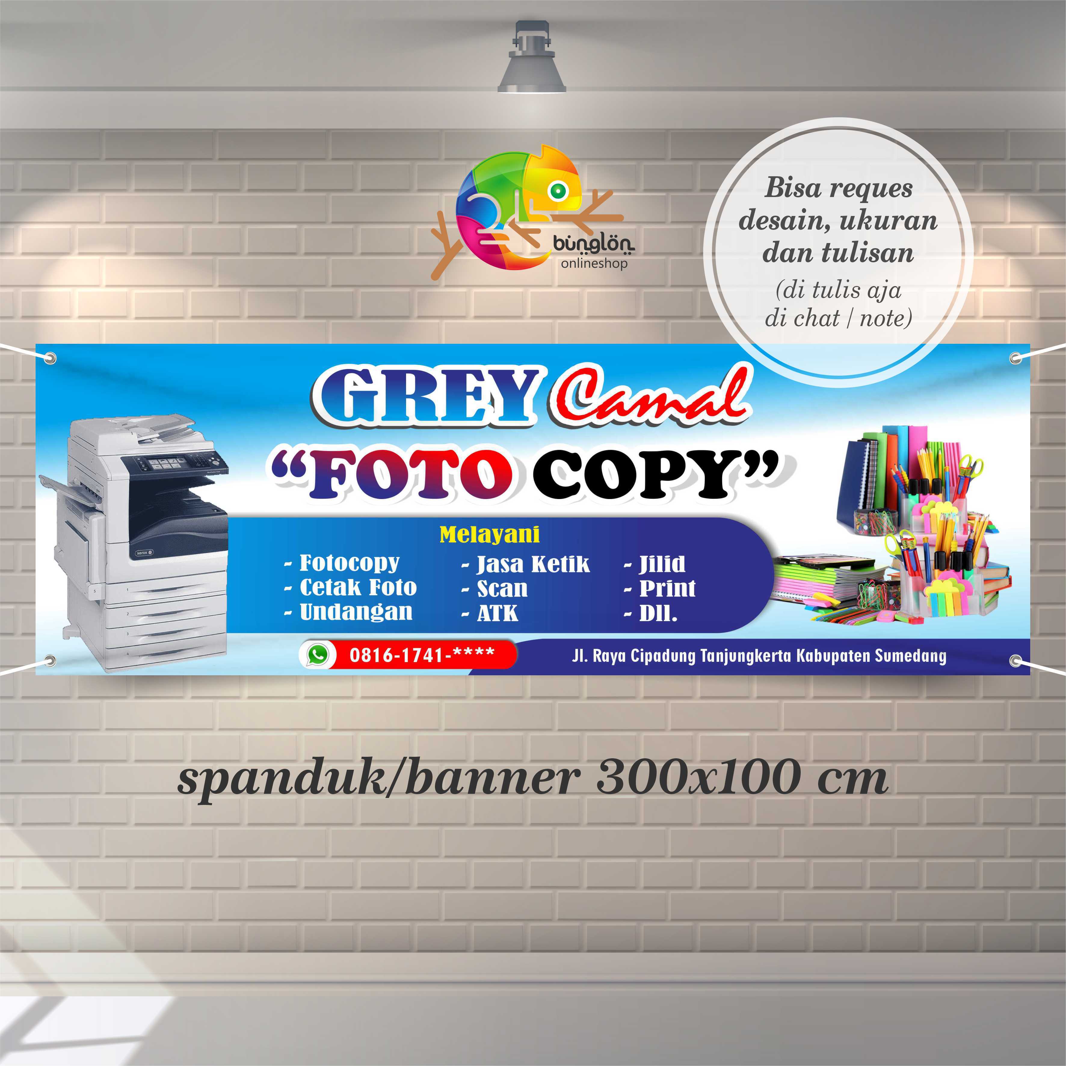 Size X Cm Spanduk Banner Fotocopy Cetak Poto Print Undangan Dll Lazada Indonesia