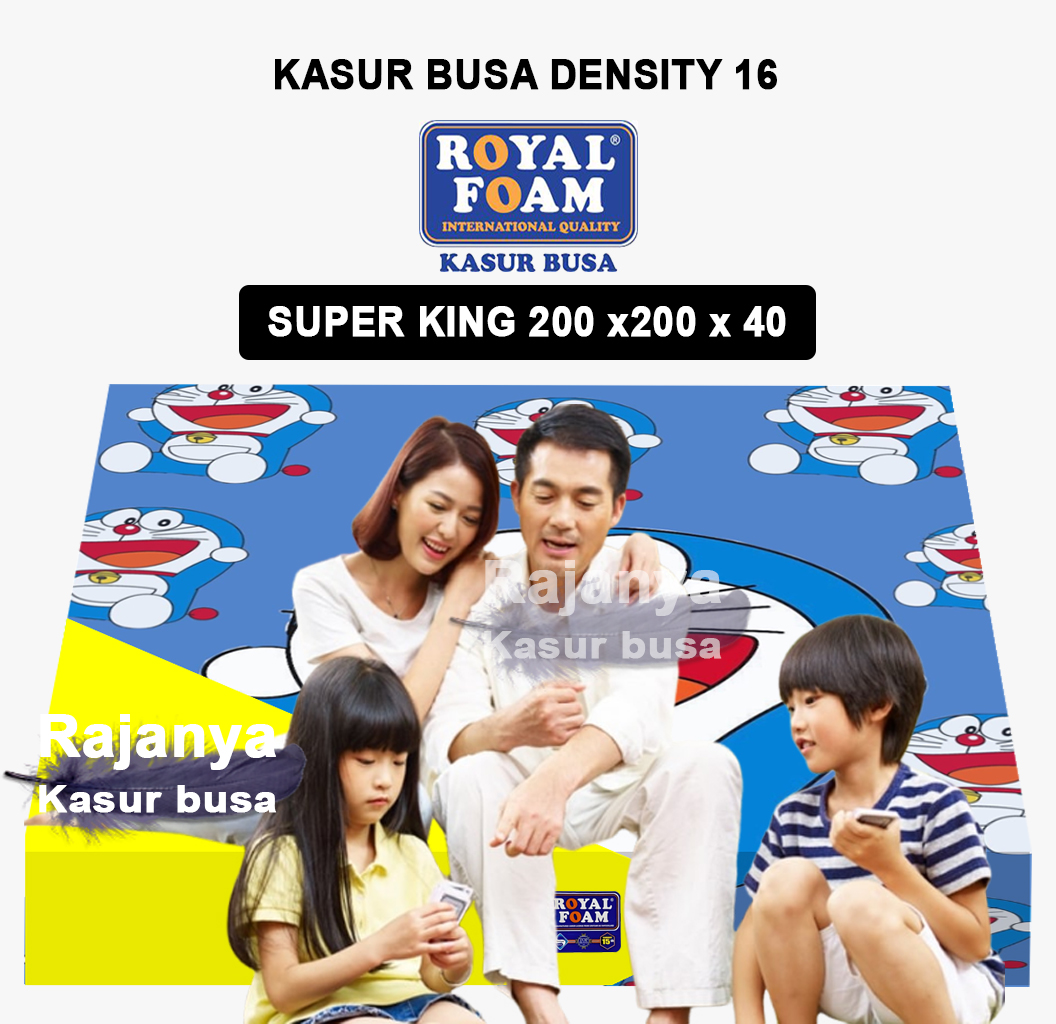 Kasur busa royal foam D16 ukuran 200x200 tebal 50 40 30 25 20 15 10 5 ...