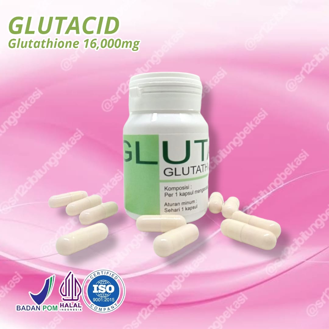 Glutacid 16000 mg Isi 30 Kapsul Whitening Booster Collagen Pemutih ...