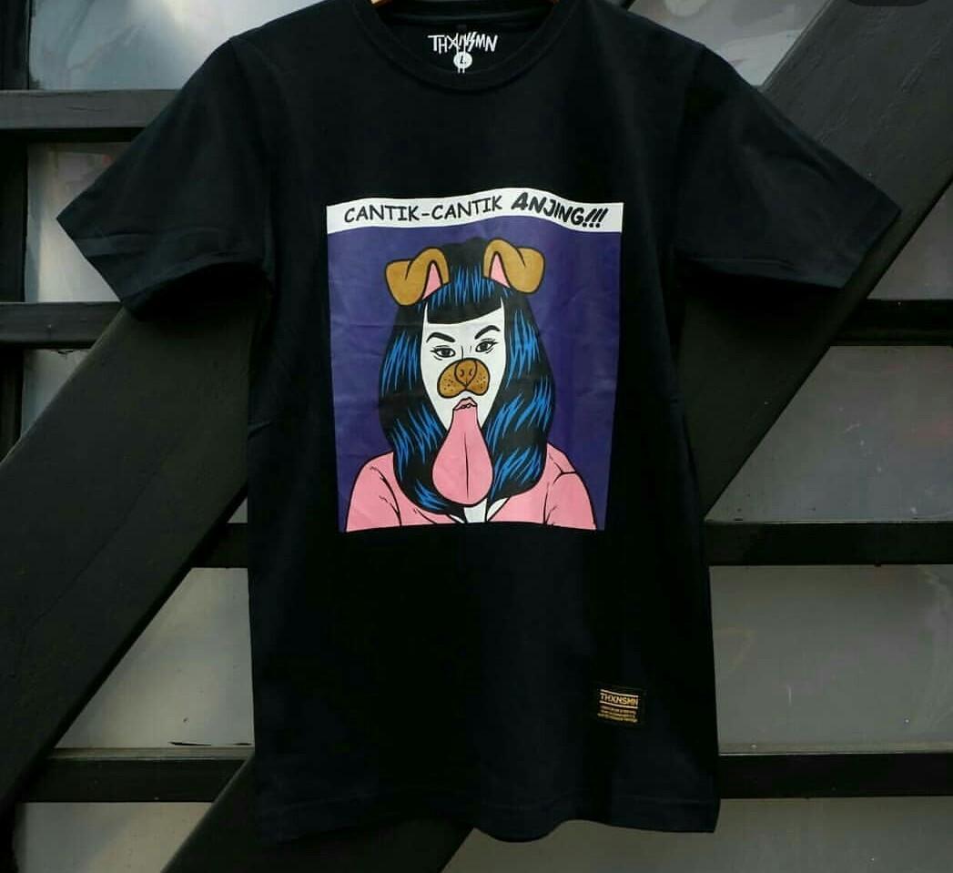 Kaos Distro Cantik Cantik Anjing Kaos Terlaris Lazada Indonesia