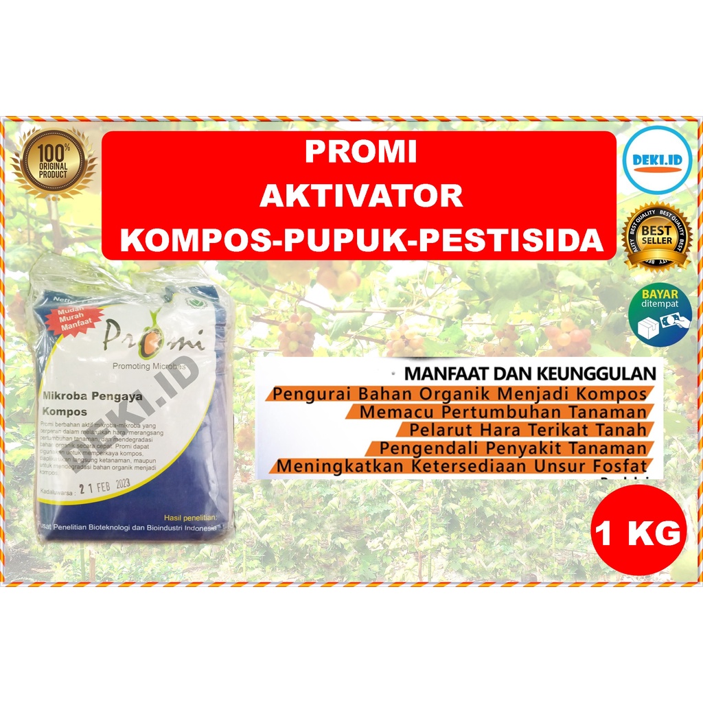 Promi 1 Kg Bio Aktivator Pembuat Kompos Pupuk Pestisida Biang Organik ...