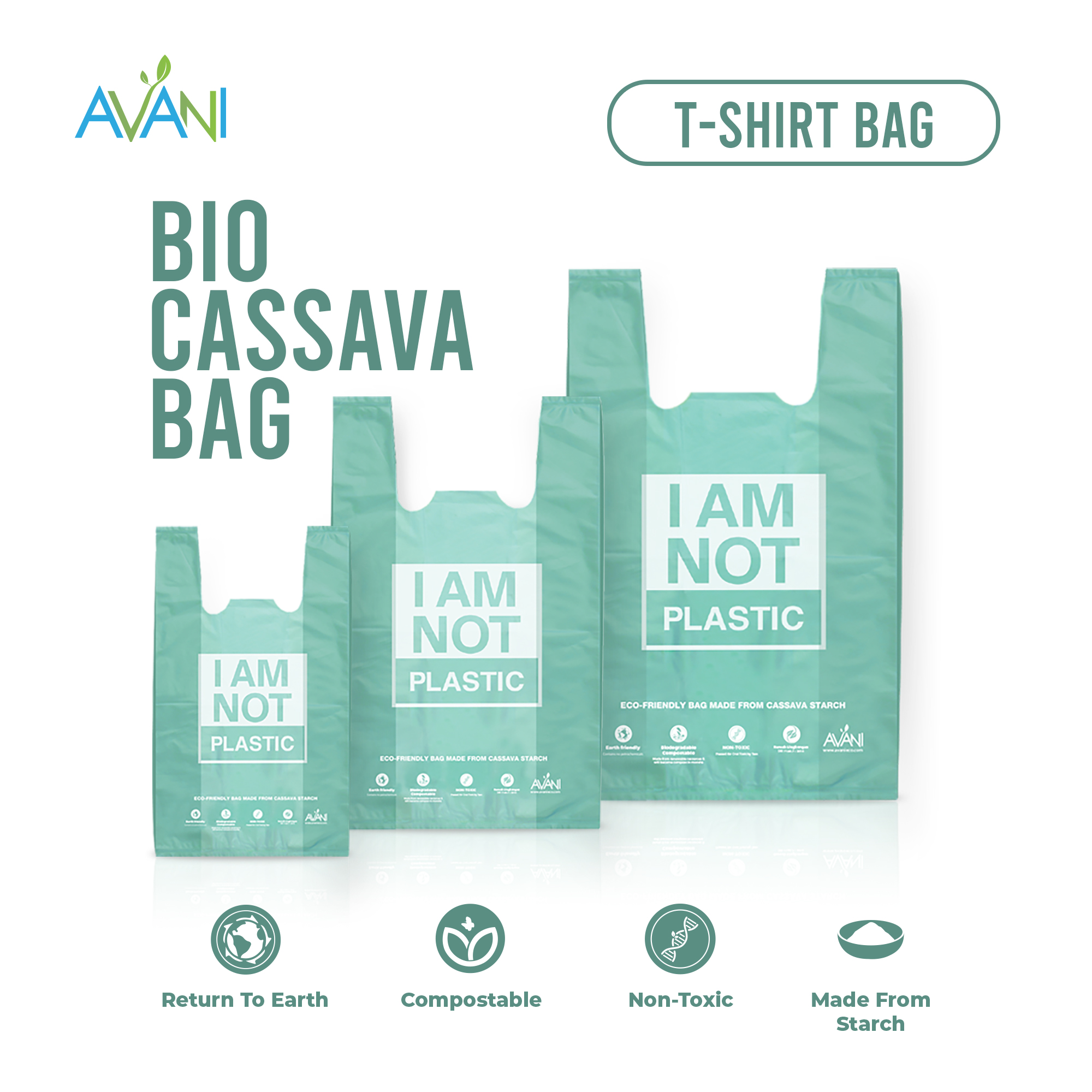 Plastic Avani Cassava Bags Cassava Starch Avani Biodegradable