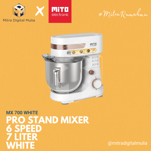 Mito MX 700 Max Pro Stand Mixer 7 Liter White Lazada Indonesia