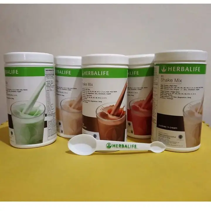 Best Seller Herbalife F1 Shake Mix Dengan 5 Varian Rasa Bonus Sendok Takar Lazada Indonesia