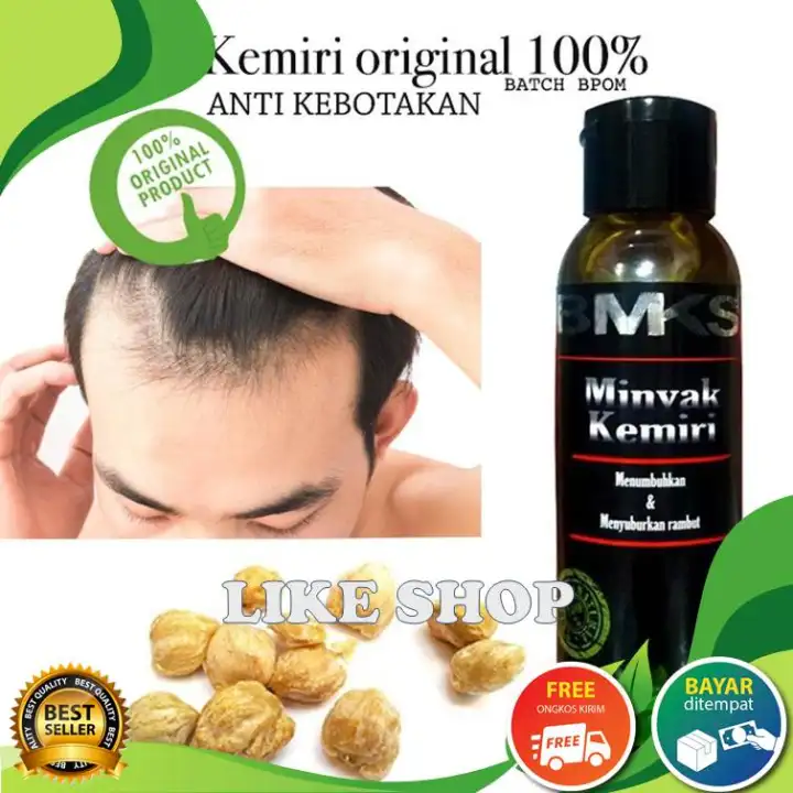 Penumbuh Dan Penyubur Rambut Bmks 100 Original Minyak Kemiri Penumbuh Rambut Botak Sampo Penumbuh Rambut