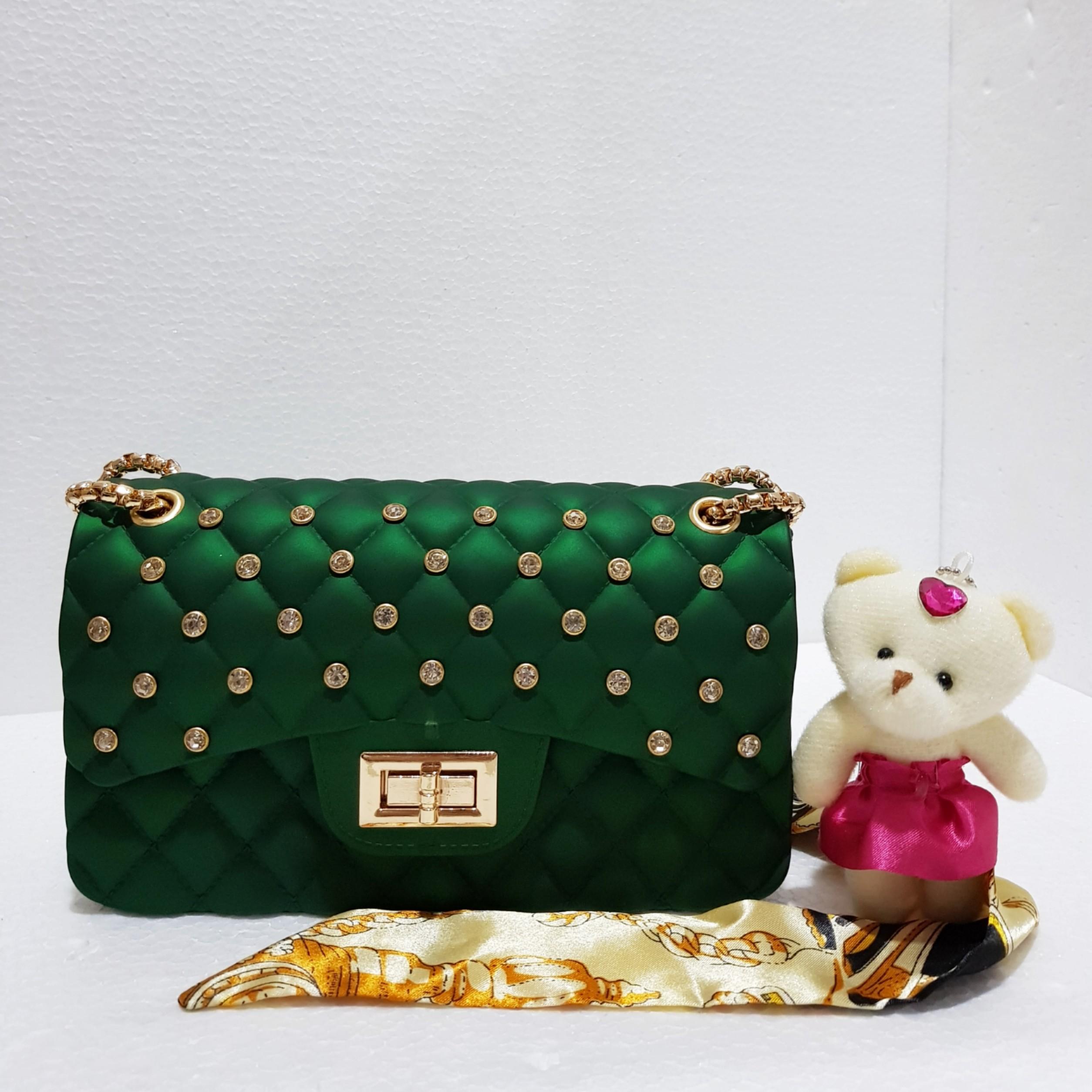 BS101 TAS IMPORT JAKARTA CHANEL CLASSIC DIAMOND JELLY MATTE UK22