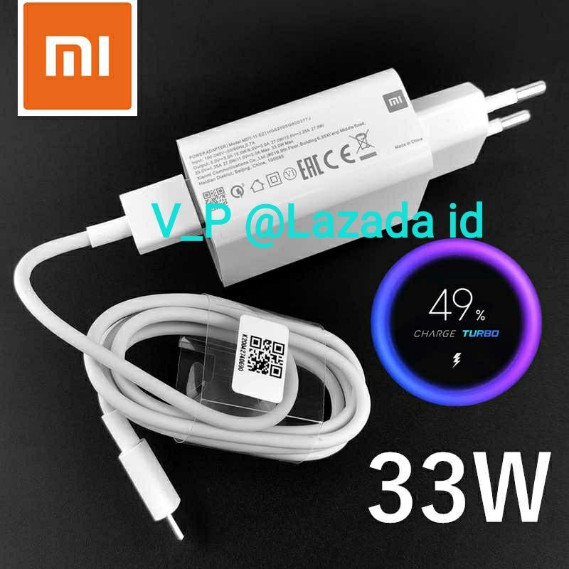 Cas Redmi Note Support Fast Charging 33 Watt Charger Cas Xiaomi