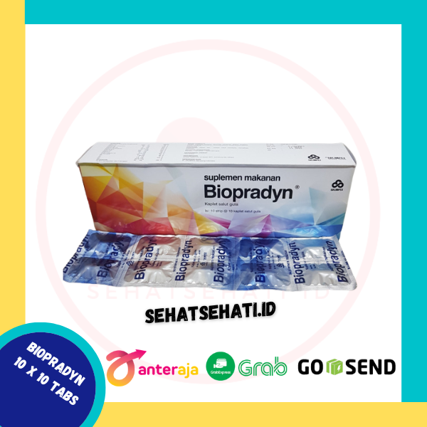 Biopradyn Kaplet 10 x 10 Tabs suplemen yang memiliki kandungan Vitamin