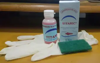 Titanic Cairan Pembersih Kerak Jamur Pada Kaca Aquarium Lazada