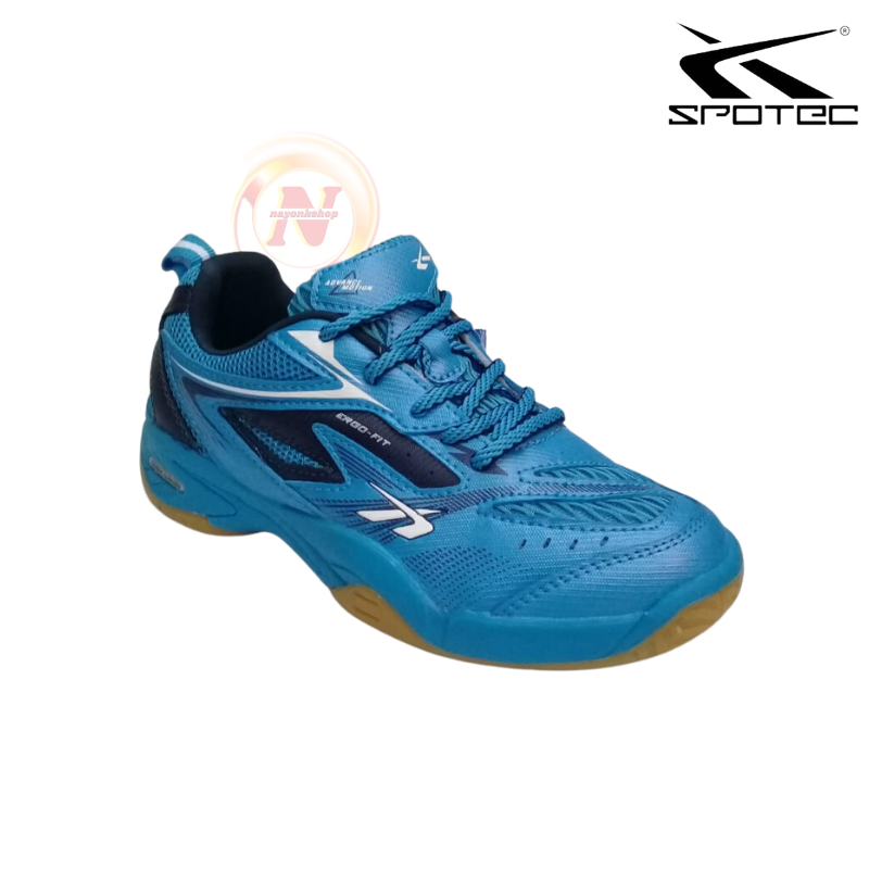 Sepatu Badminton Anak Spotec Derby Jr grey orange